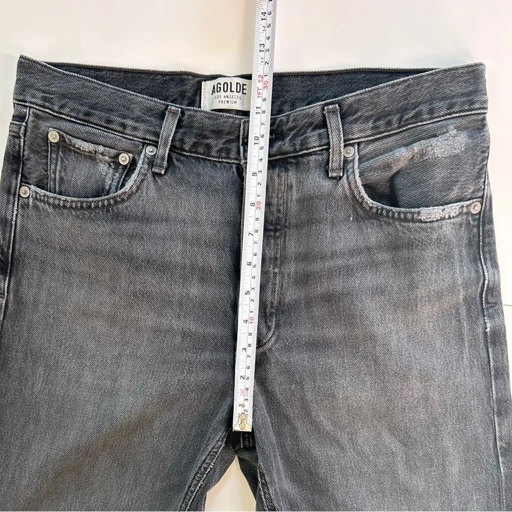 Agoldie Jamie jeans  Straight in Void washed black size 28 - Picture 8 of 12